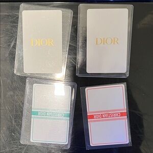 Dior Luxury Card Deck with Gold and Colorful Designs